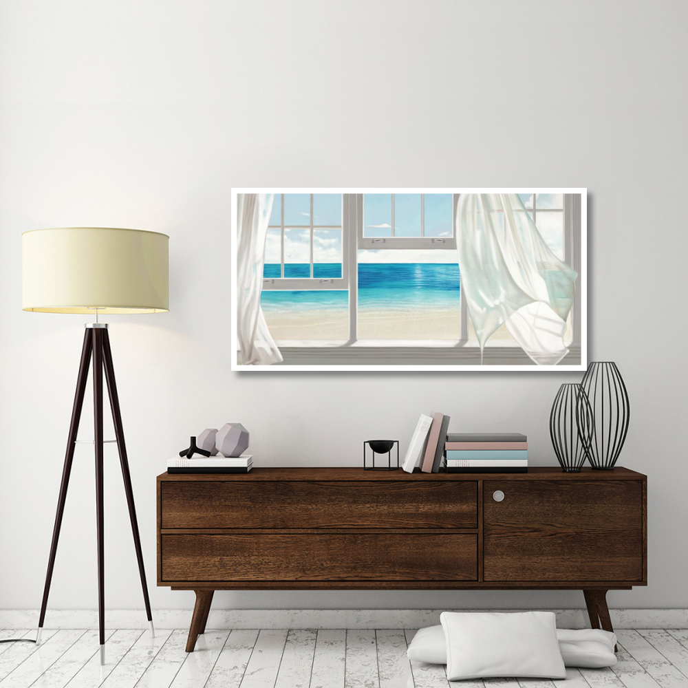 Emerald Seascape-Paper Art-62&quotx32"