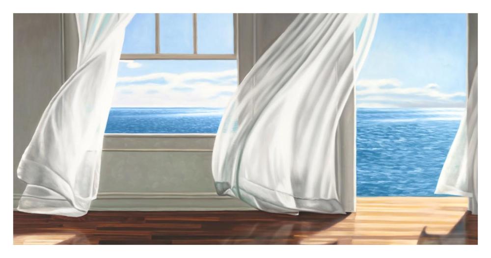 Ocean Escape-Paper Art-38"x20"