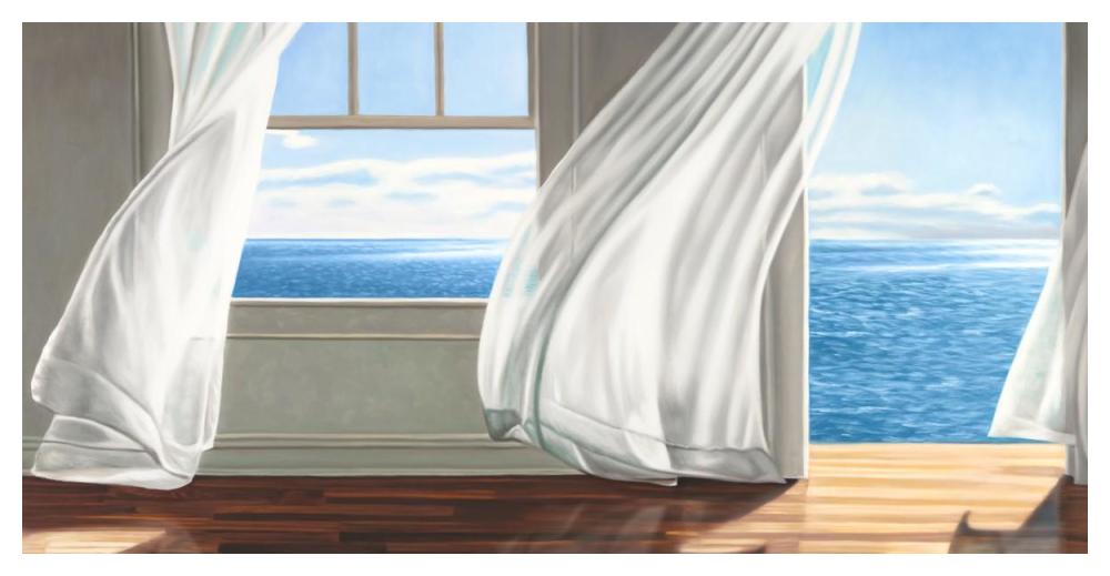 Ocean Escape-Paper Art-50"x26"