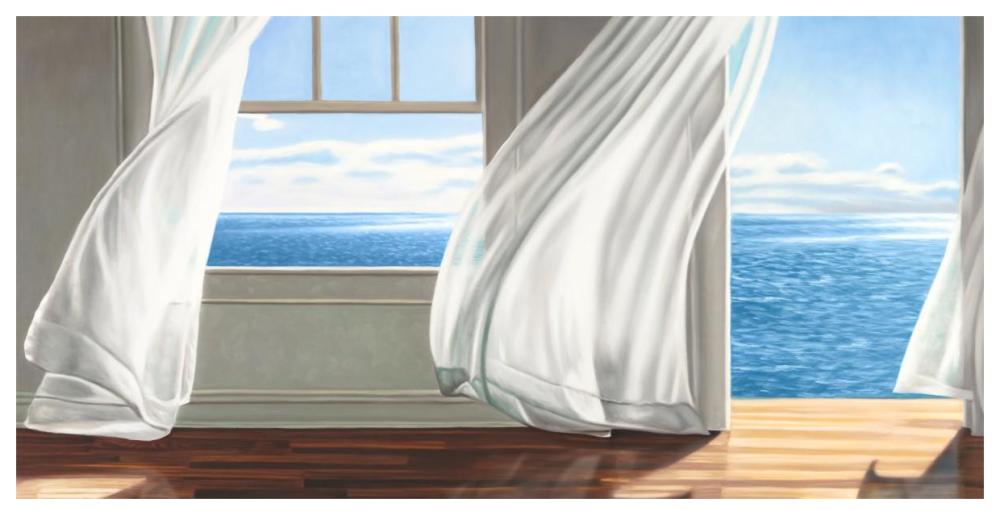 Ocean Escape-Paper Art-62"x32"