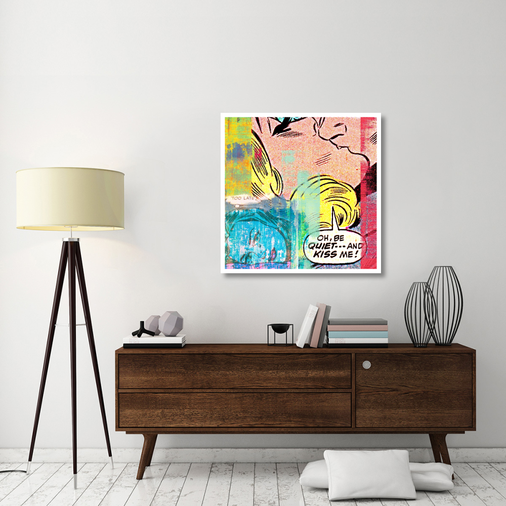 Be Quiet...and Kiss Me-Paper Art-38&quotx38"