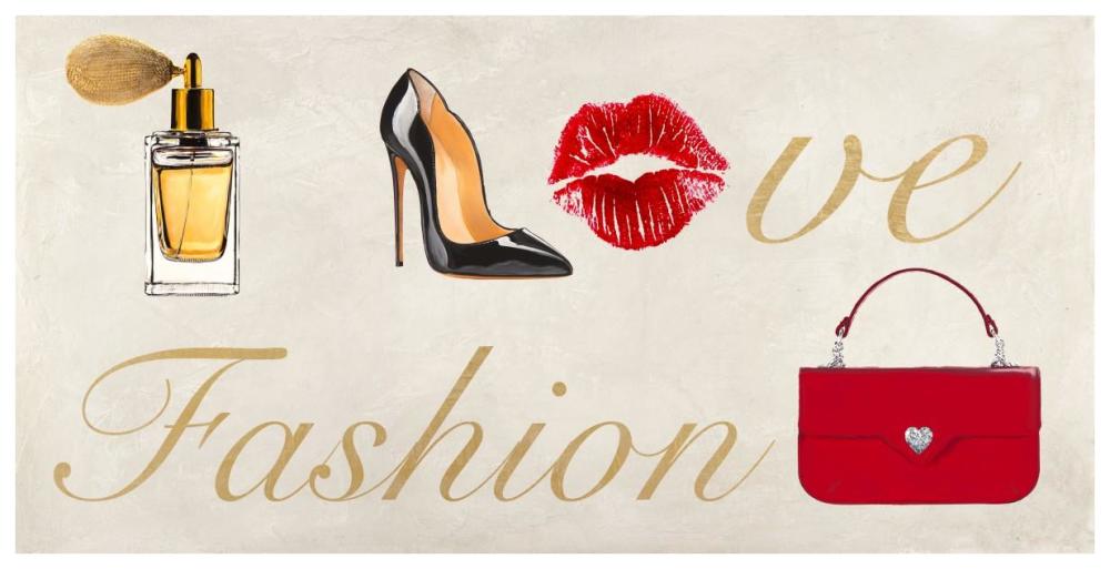 I Love Fashion-Paper Art-74"x38"