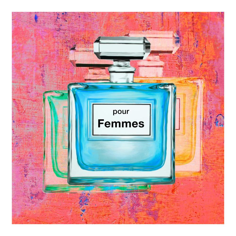 Pour Femmes III-Paper Art-20"x20"