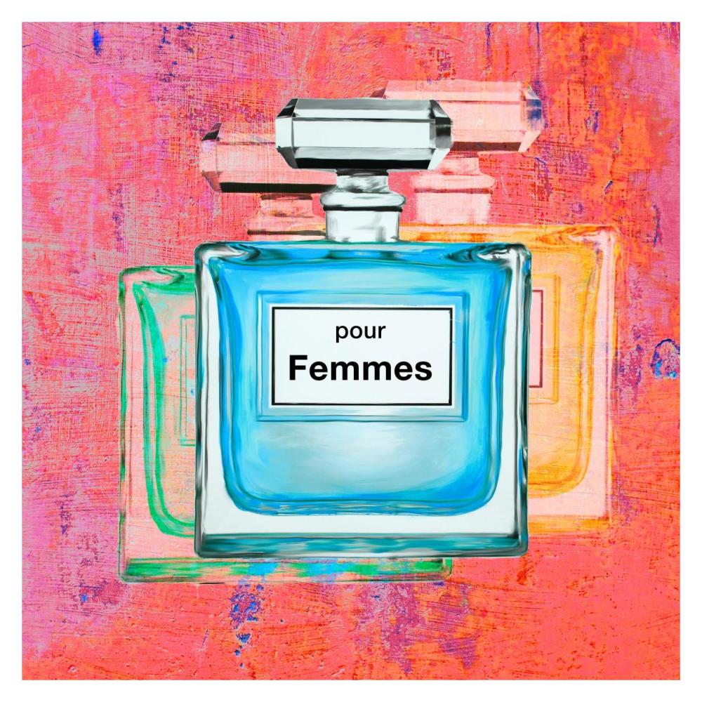 Pour Femmes III-Paper Art-32"x32"