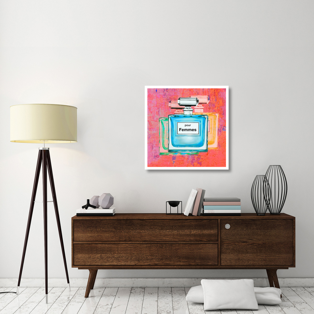 Pour Femmes III-Paper Art-32&quotx32"