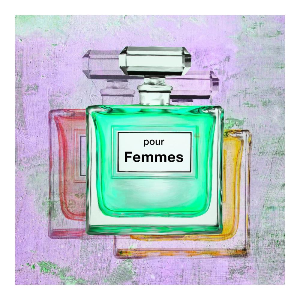Pour Femmes II-Paper Art-20"x20"