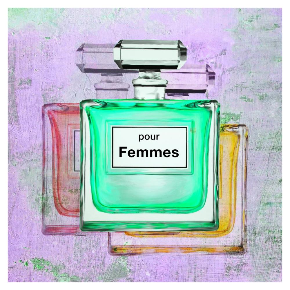 Pour Femmes II-Paper Art-38"x38"