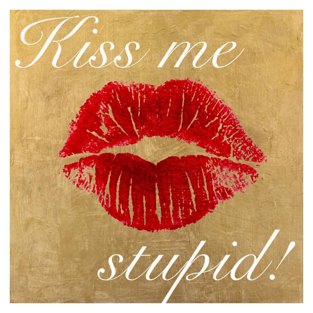 Kiss Me Stupid! Number 3-Paper Art-32"x32"