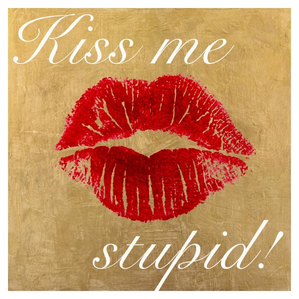 Kiss Me Stupid! Number 3-Paper Art-38"x38"