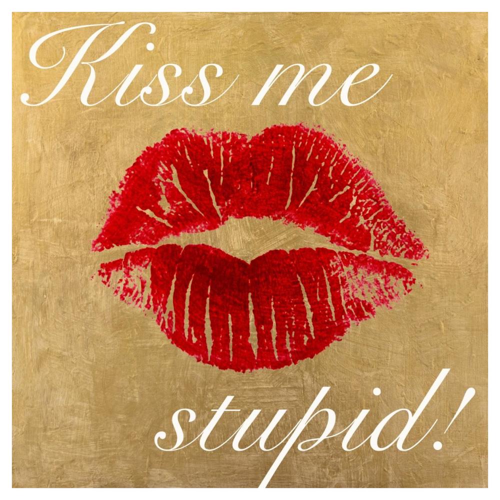 Kiss Me Stupid! Number 3-Paper Art-42"x42"