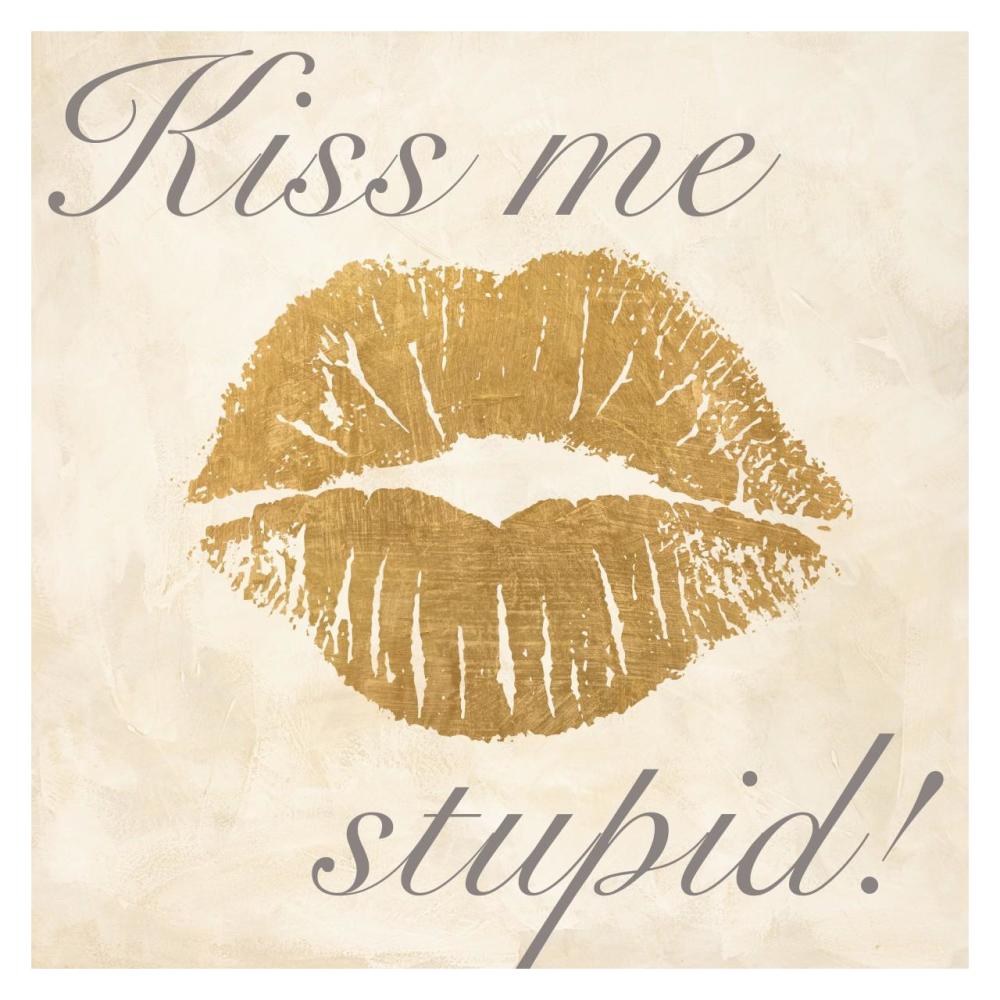 Kiss Me Stupid! Number 2-Paper Art-32"x32"