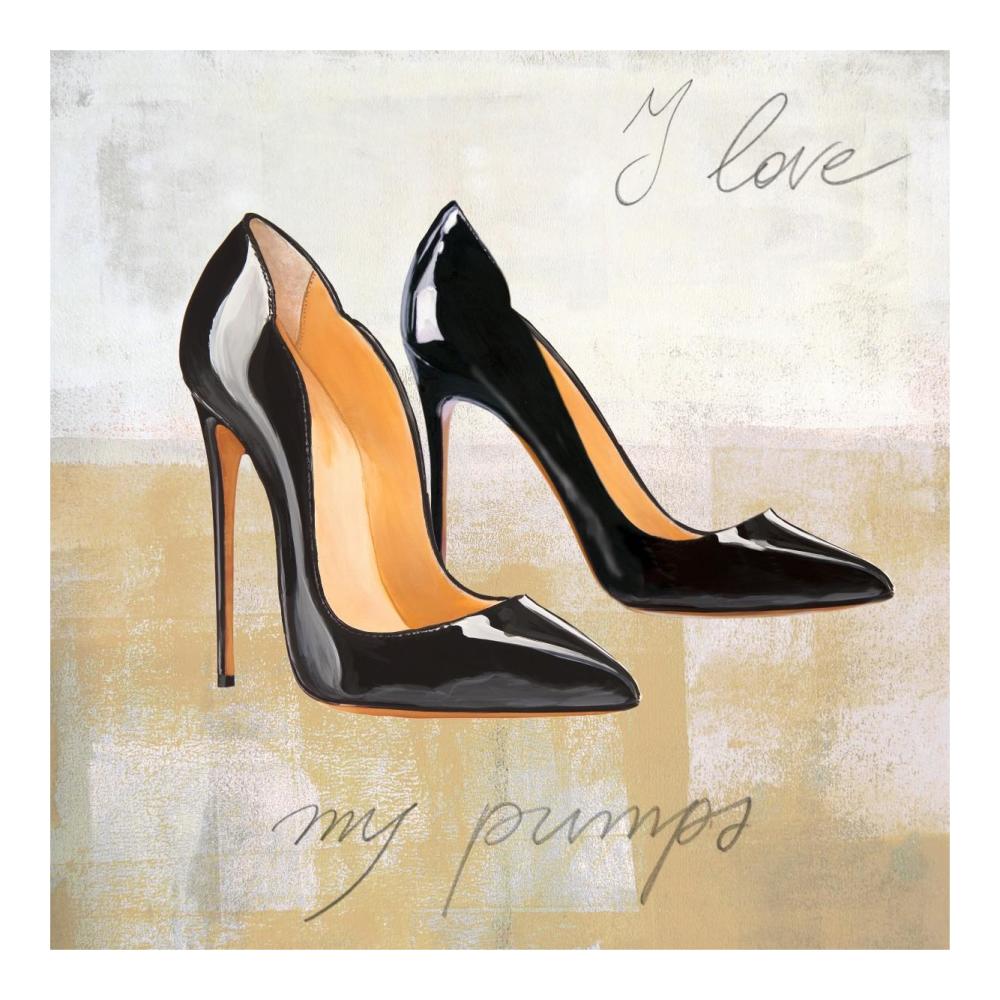 I Love my Pumps-Paper Art-20"x20"