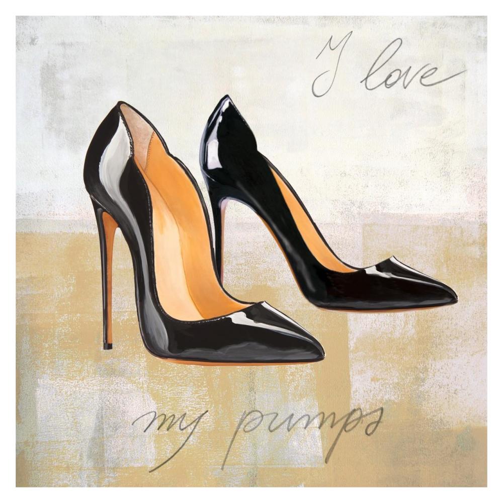 I Love my Pumps-Paper Art-32"x32"