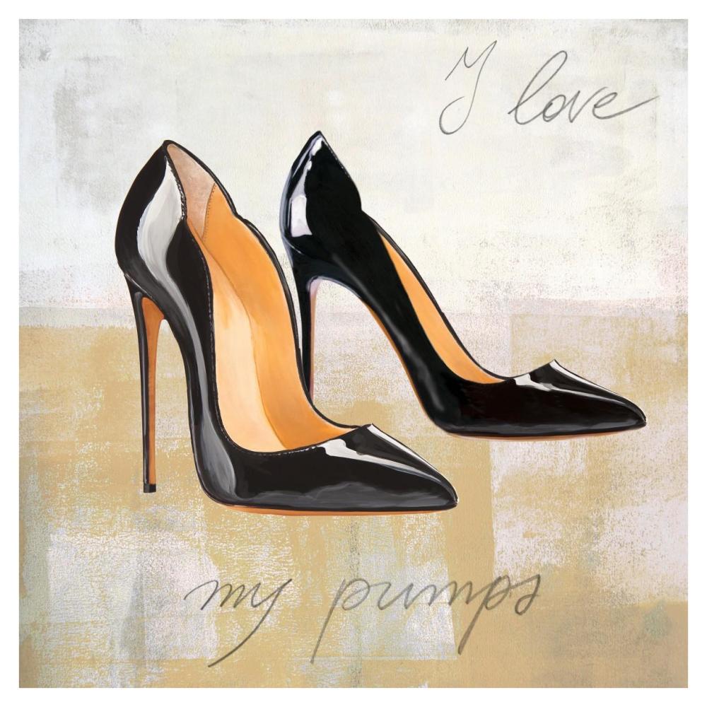 I Love my Pumps-Paper Art-38"x38"