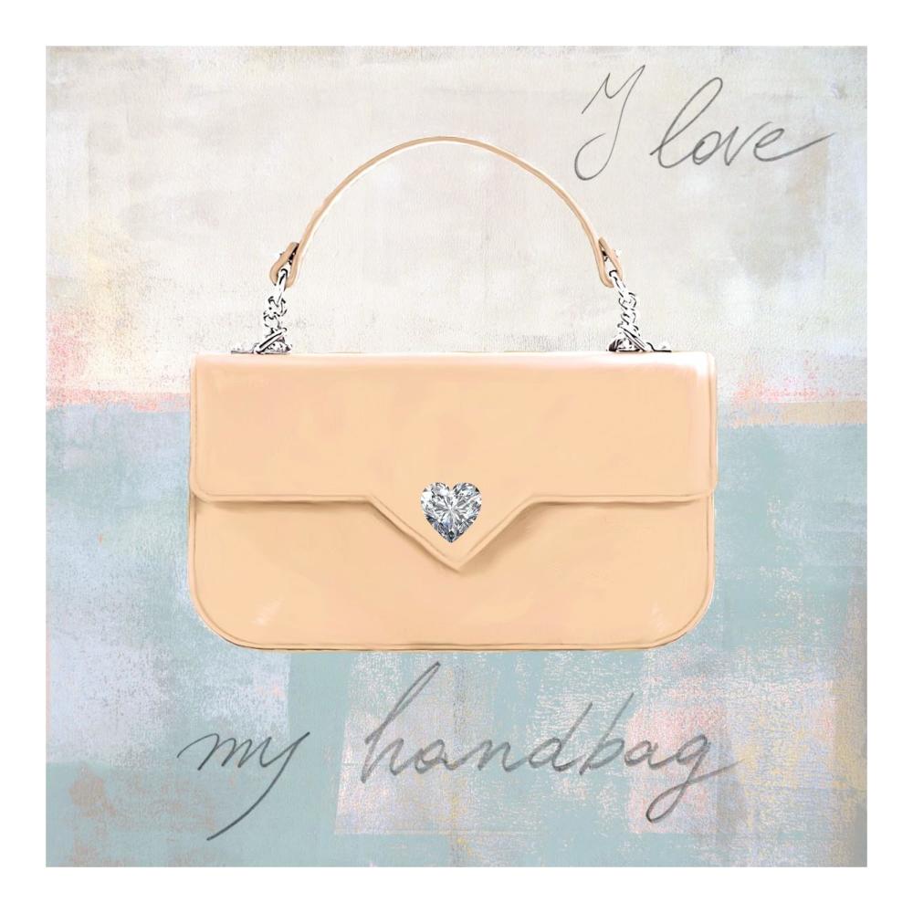 I Love my Handbag-Paper Art-20"x20"