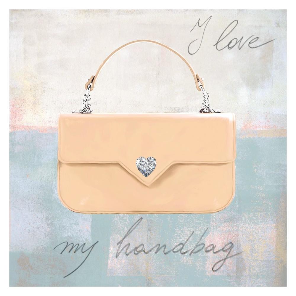 I Love my Handbag-Paper Art-32"x32"