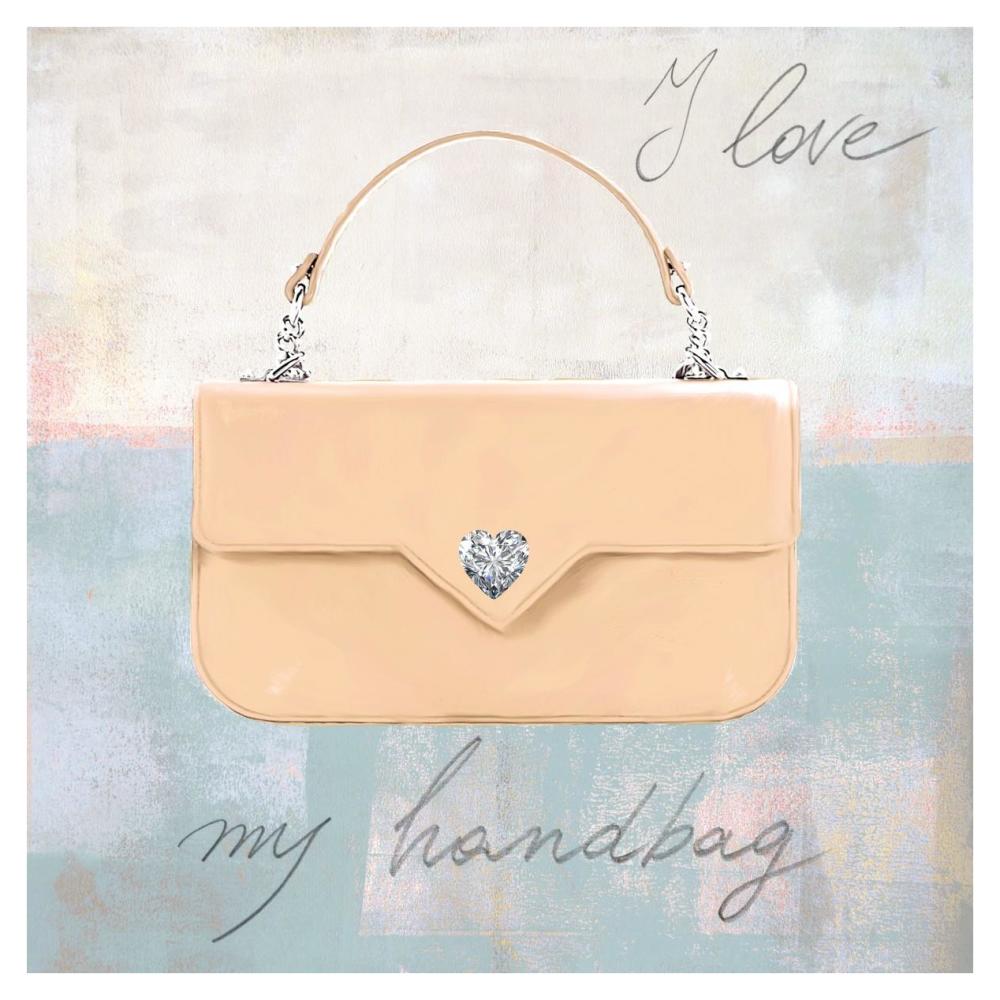 I Love my Handbag-Paper Art-38"x38"