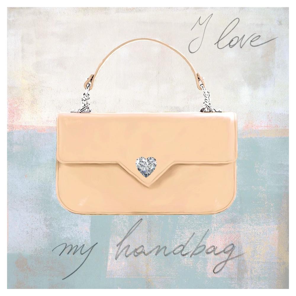 I Love my Handbag-Paper Art-42"x42"