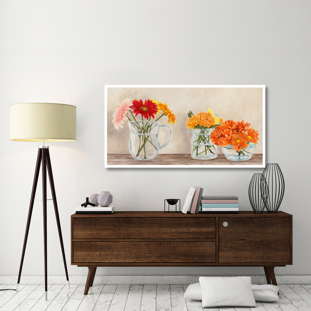 Fleurs et Vases Jaune-Paper Art-62&quotx32"
