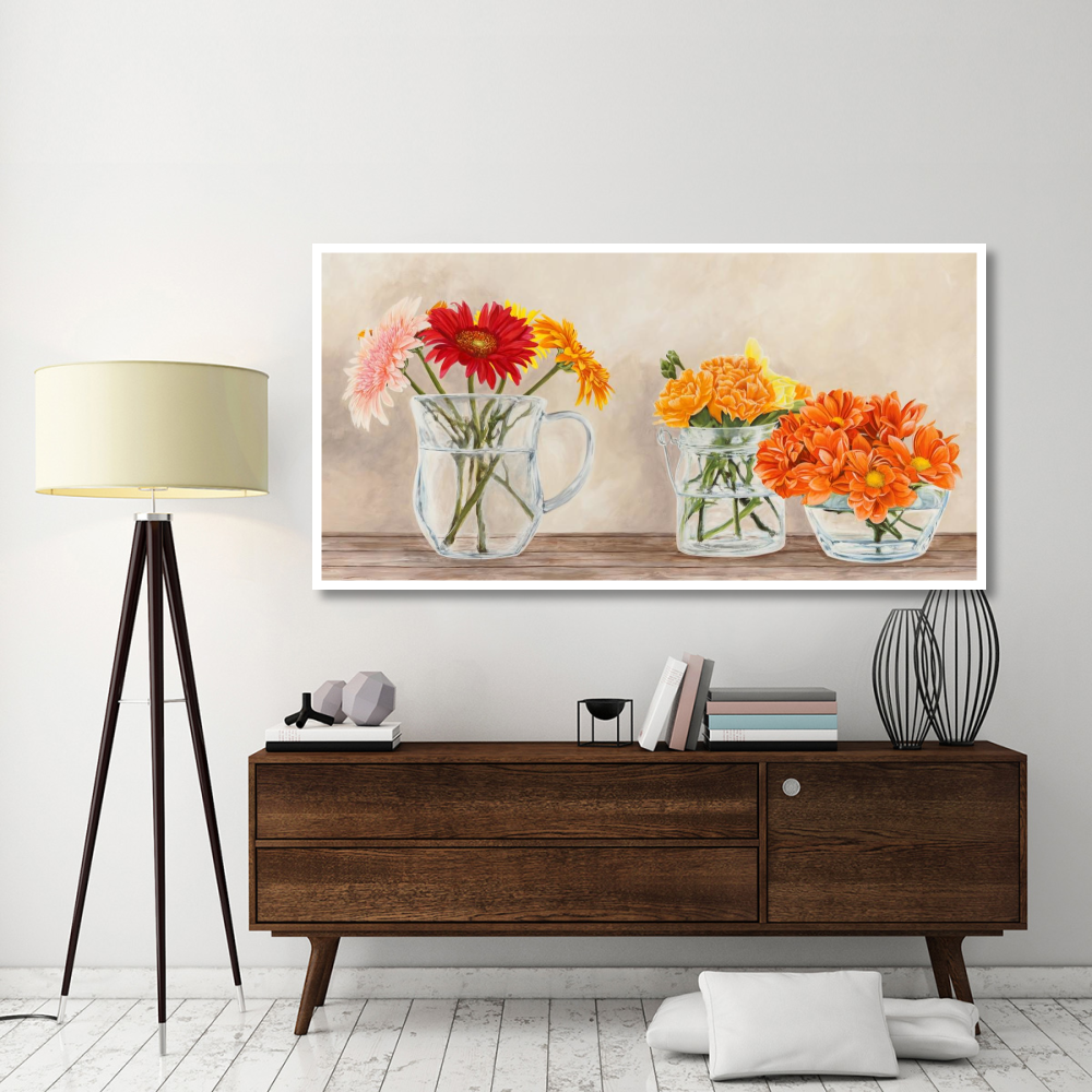 Fleurs et Vases Jaune-Paper Art-74&quotx38"