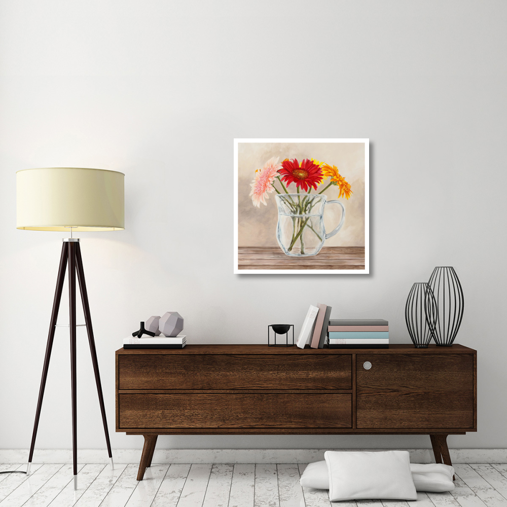 Fleurs et Vases Jaune I-Paper Art-32&quotx32"