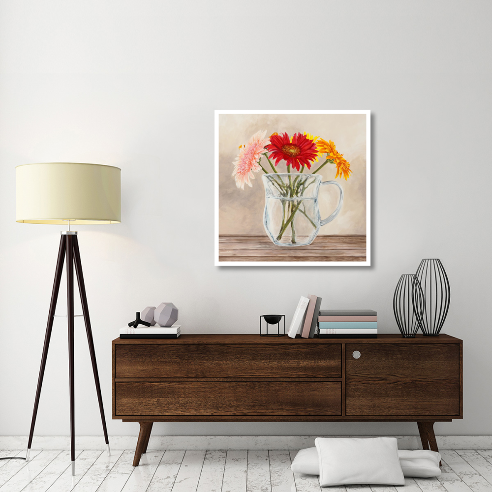 Fleurs et Vases Jaune I-Paper Art-38&quotx38"