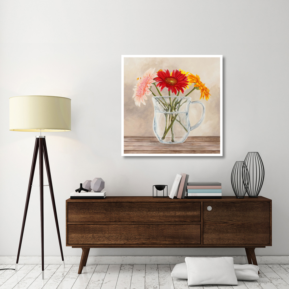 Fleurs et Vases Jaune I-Paper Art-42&quotx42"