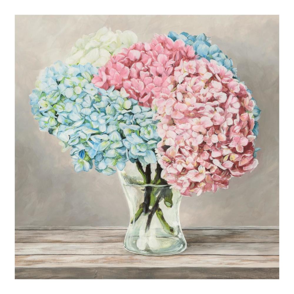 Fleurs et Vases Blanc II-Paper Art-20"x20"