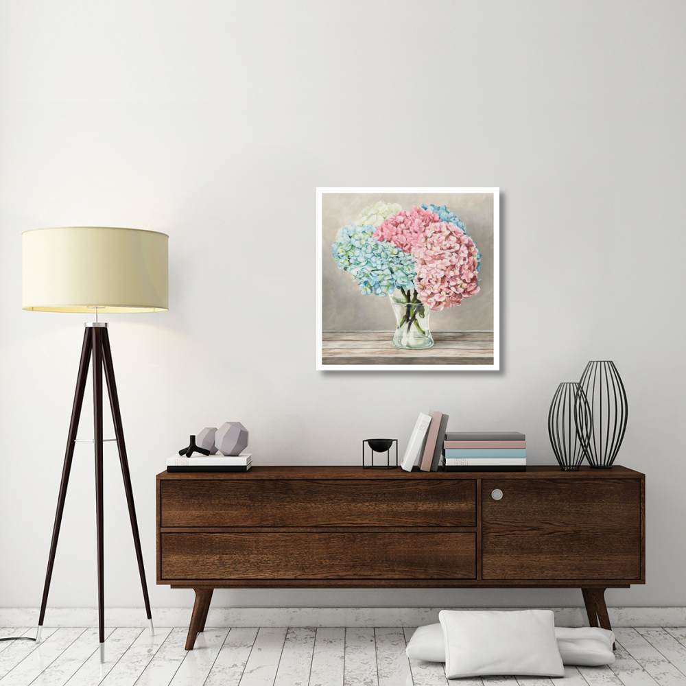 Fleurs et Vases Blanc II-Paper Art-32&quotx32"
