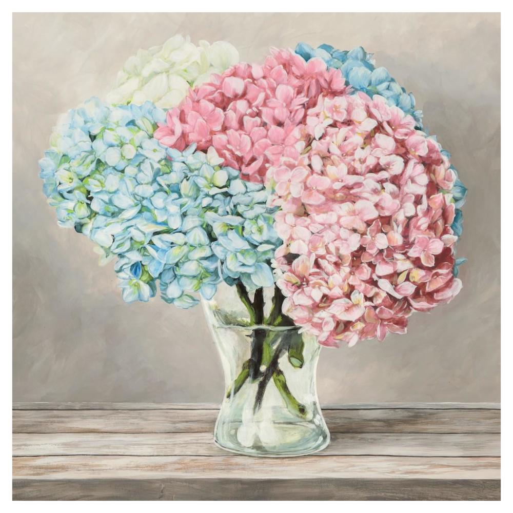 Fleurs et Vases Blanc II-Paper Art-42"x42"