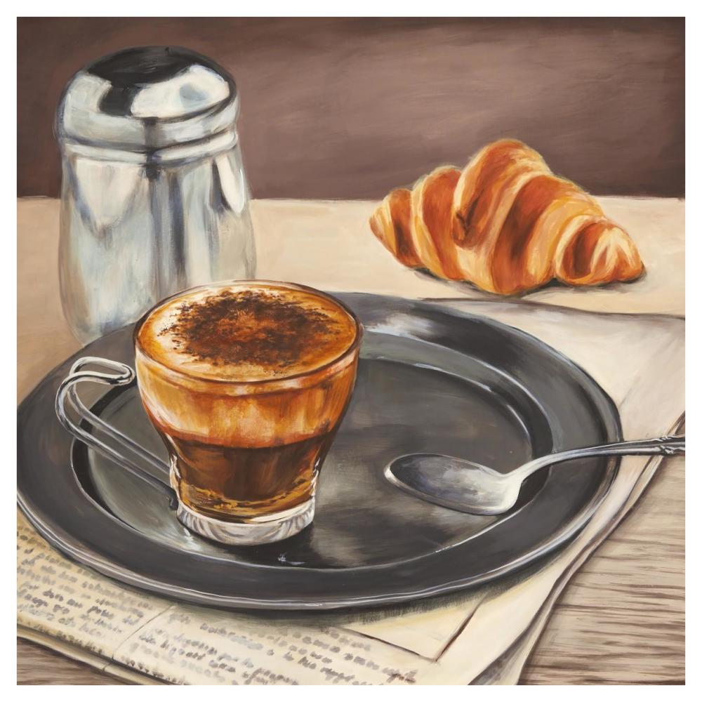 Espresso & News-Paper Art-42"x42"