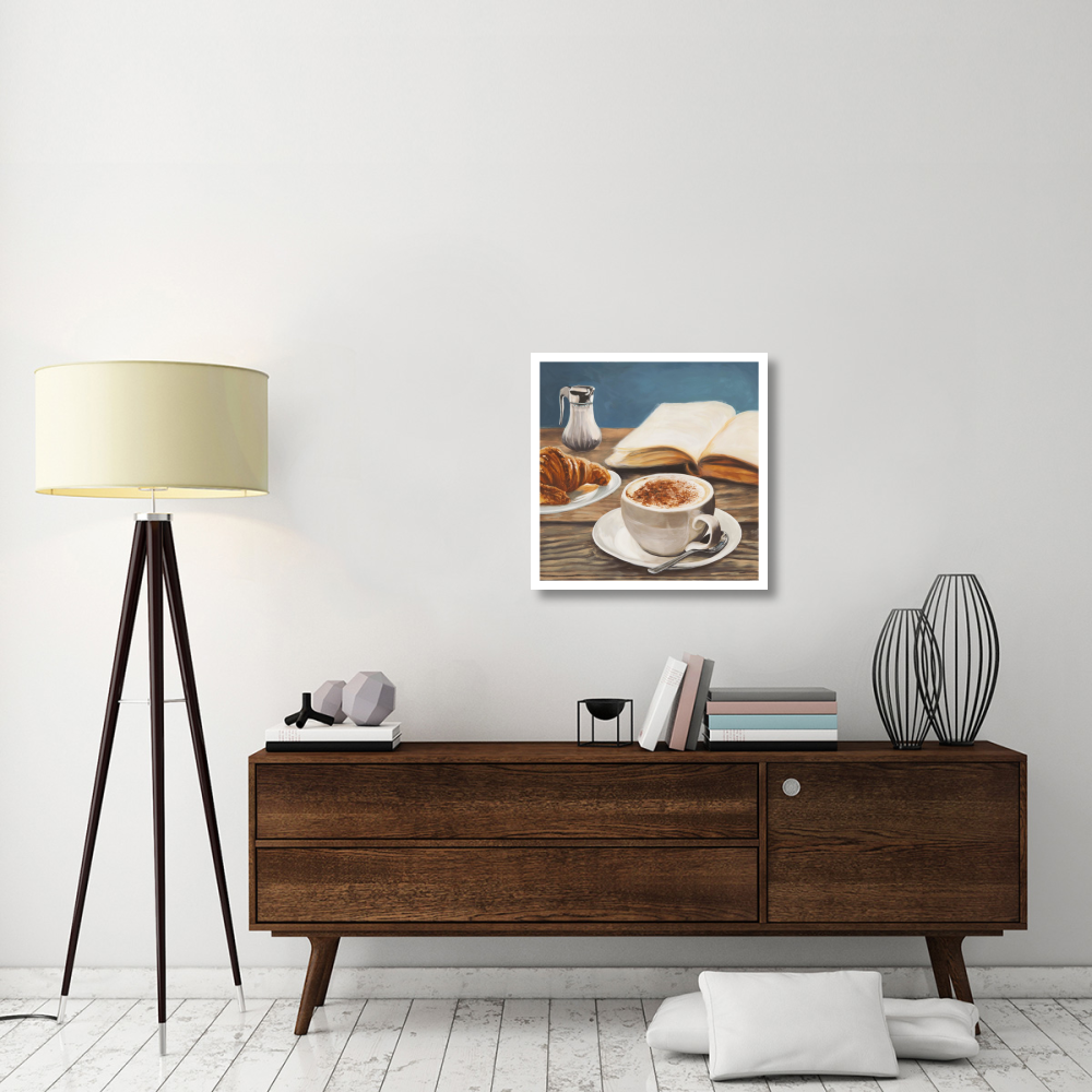 Cappuccino & Book-Paper Art-26&quotx26"