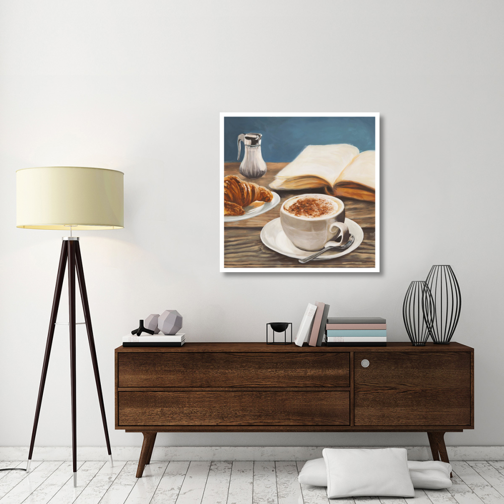 Cappuccino & Book-Paper Art-38&quotx38"