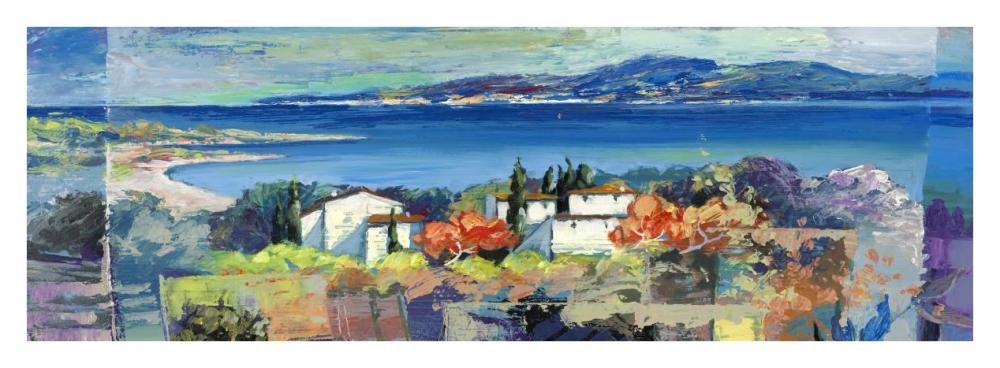 Racconto mediterraneo (detail)-Paper Art-38"x14"