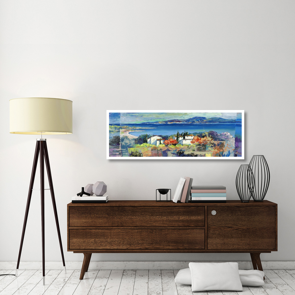 Racconto mediterraneo (detail)-Paper Art-56&quotx20"