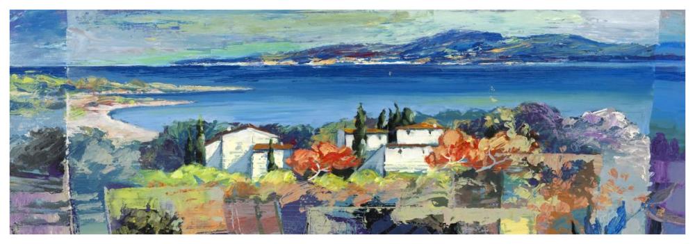 Racconto mediterraneo (detail)-Paper Art-74"x26"