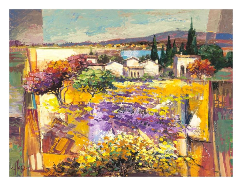 Estate mediterranea-Paper Art-26"x20"