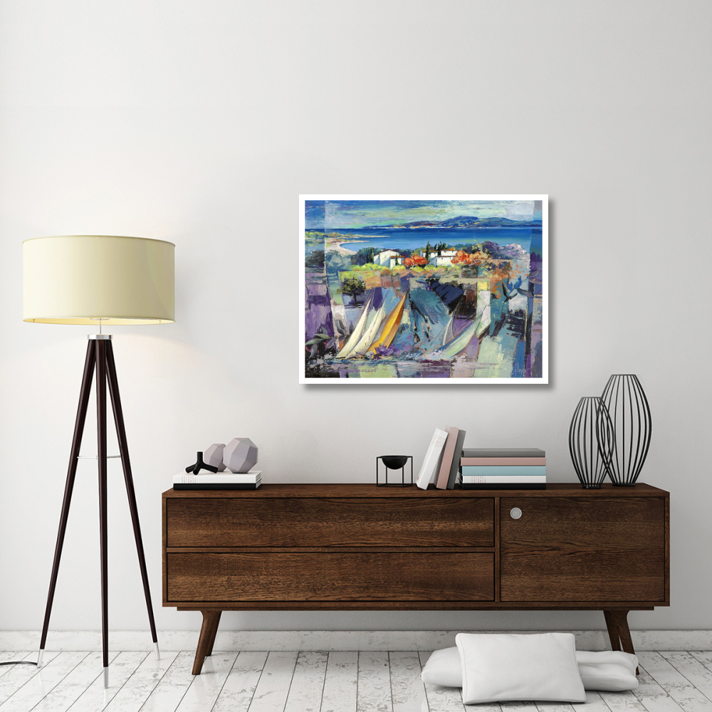 Racconto mediterraneo-Paper Art-42&quotx32"