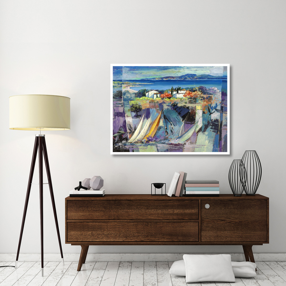 Racconto mediterraneo-Paper Art-50&quotx38"