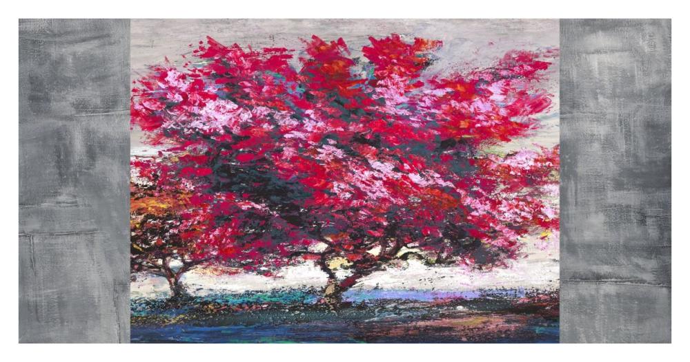 Albero in fiore-Paper Art-38"x20"