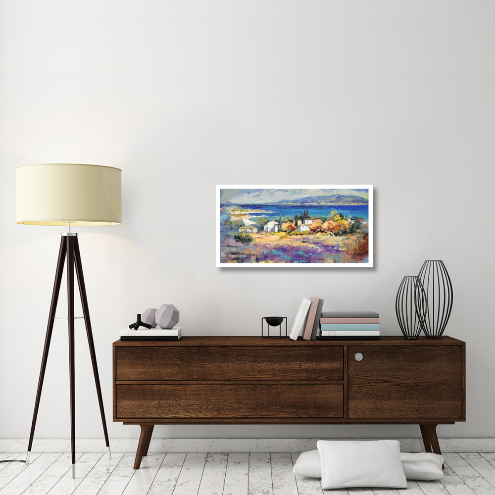Costa mediterranea (detail)-Paper Art-38&quotx20"