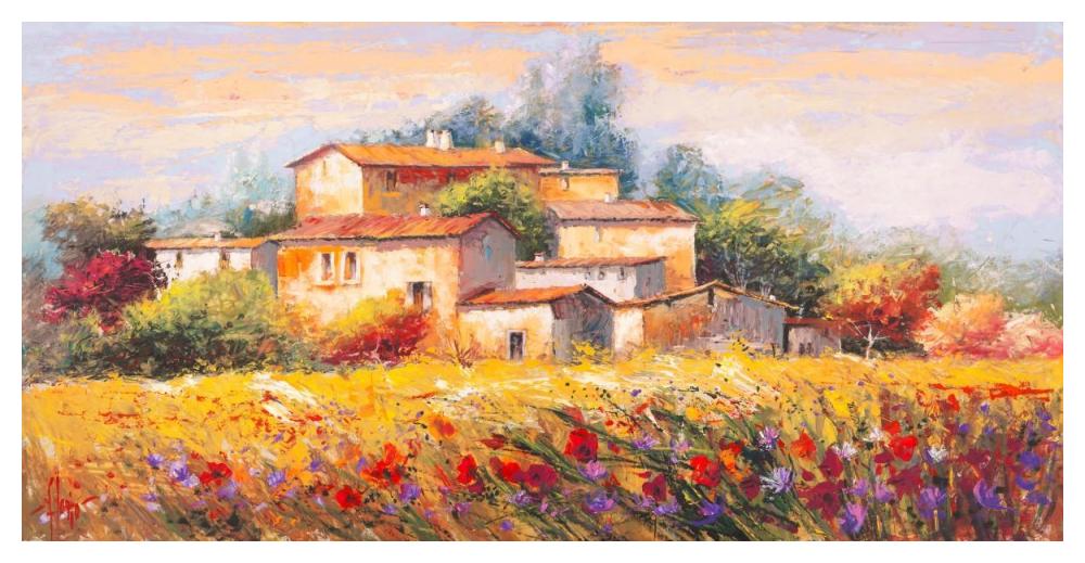Campo d'estate-Paper Art-50"x26"