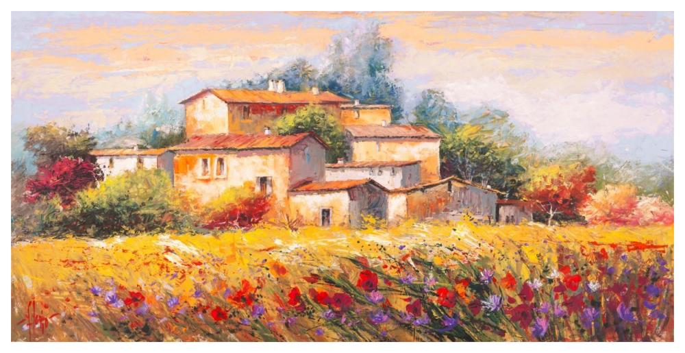 Campo d'estate-Paper Art-62"x32"
