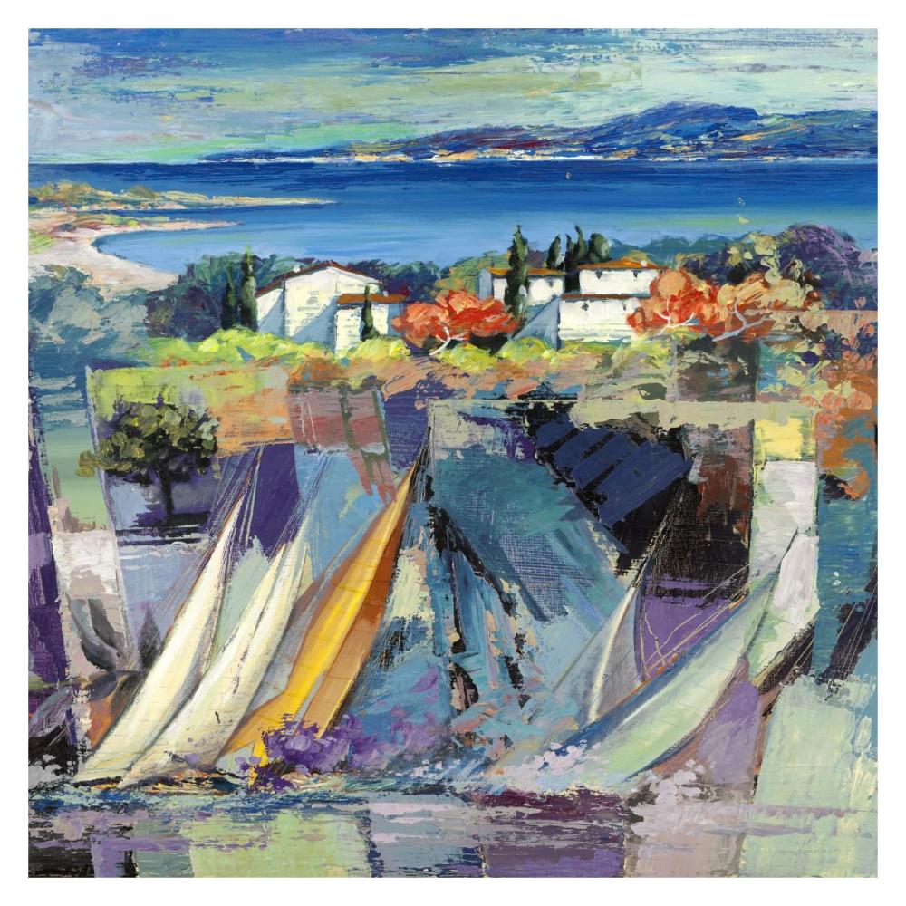 Racconto mediterraneo (detail)-Paper Art-32"x32"