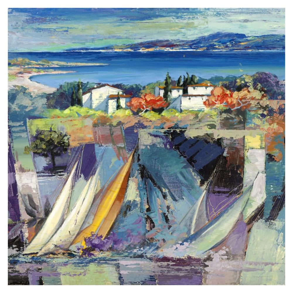 Racconto mediterraneo (detail)-Paper Art-38"x38"