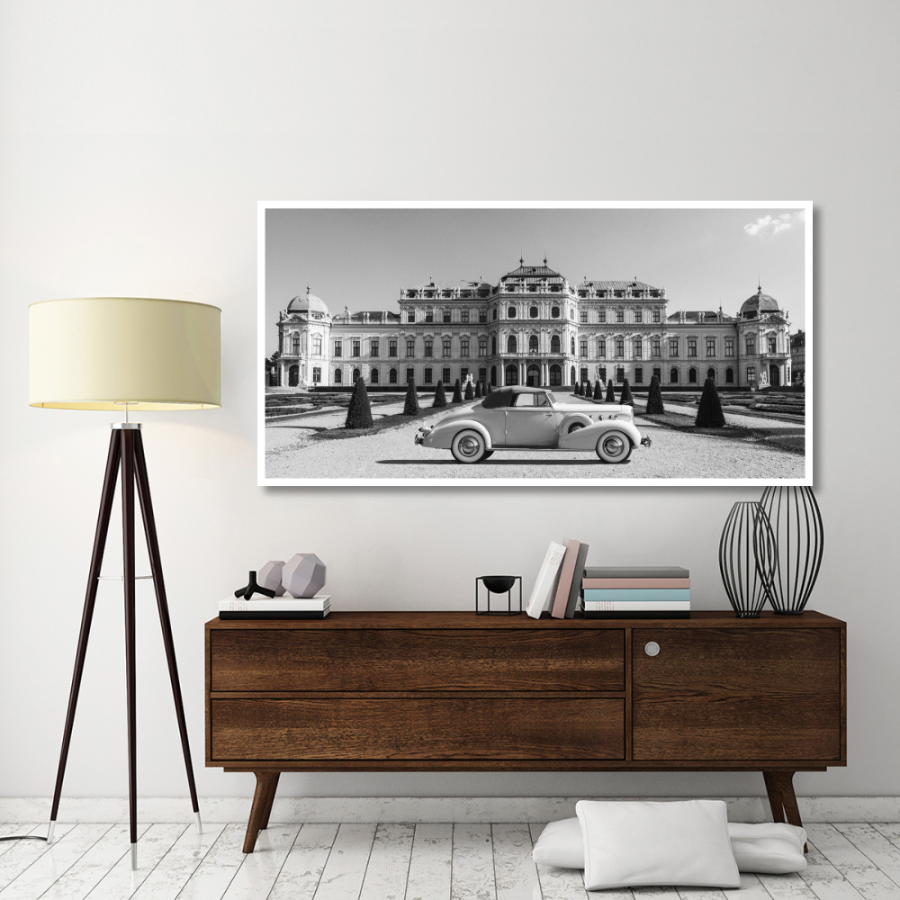 At Belvedere Palace, Vienna-Paper Art-74&quotx38"