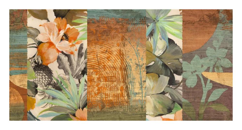 Jungle I-Paper Art-26"x14"