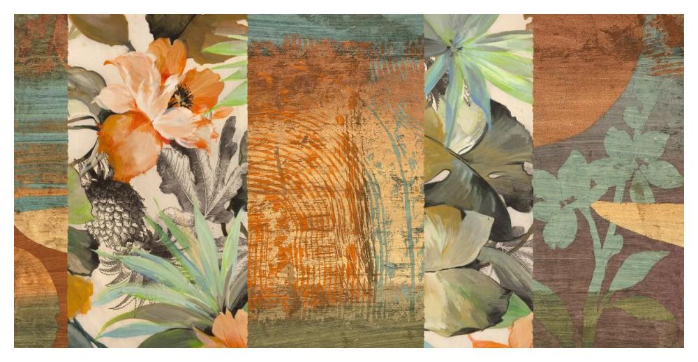Jungle I-Paper Art-50"x26"