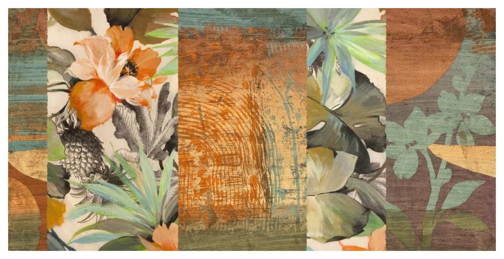 Jungle I-Paper Art-62"x32"