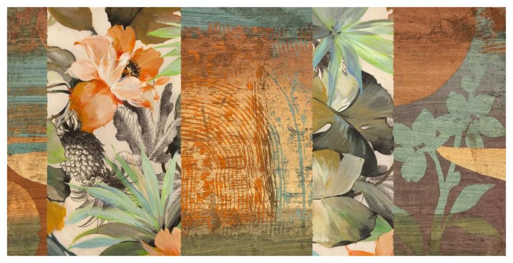 Jungle I-Paper Art-74"x38"